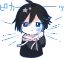 😎 emoji Mafumafu Sticker (cat) :: @line_stickers Telegram sticker 24 of 80