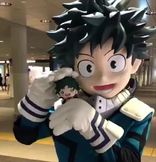 Sticker from izuku being silly for forever