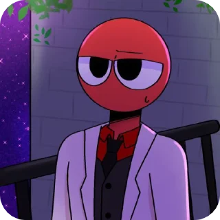🌟 emoji Красный Telegram sticker 18 of 23