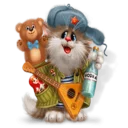 🎉 emoji Котейка @StikerDi Telegram sticker 21 of 35