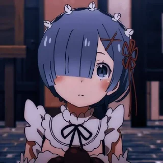 🦋 emoji рем к вашим услугам.💙 Telegram sticker 23 of 61