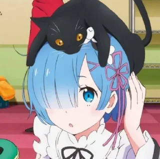 🦋 emoji рем к вашим услугам.💙 Telegram sticker 7 of 61