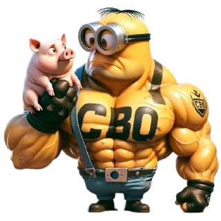 💪 emoji Миньоны Telegram sticker 10 of 16