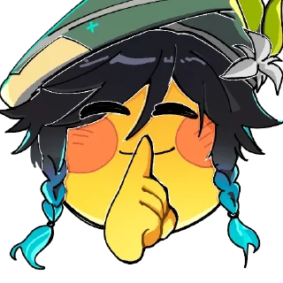 🤫 emoji ох е Telegram sticker 13 of 17