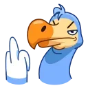 🖕 emoji Donnie Dodo Telegram sticker 10 of 20