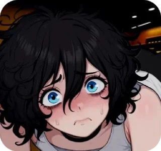 😰 emoji Robin mfr Telegram sticker 15 of 18