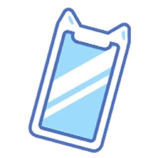 ⭐ emoji lignt blue girl emoji @xkysluv Telegram sticker 12 of 40