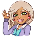 👌 emoji Gyaru Telegram sticker 20 of 35