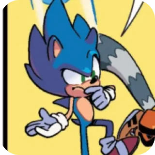 🤔 emoji Sonic from IDW comics Telegram sticker 18 of 20