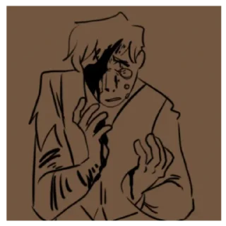 😭 emoji Johnny Polk Telegram sticker 15 of 27