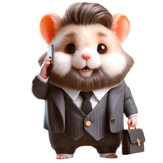 Sticker from Hamster Kombat Stickers @hamster_kombat_bot
