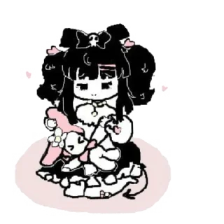 Sticker from ꒰  ິ◞ ◟꒱ິ няшки  . . @chylku   ₊