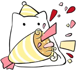 🎉 emoji . . cat - @wexsavi 🐾 Telegram sticker 24 of 24