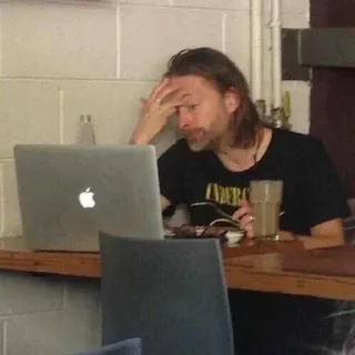 👨‍💻 emoji Thom Yorke Telegram sticker 22 of 54