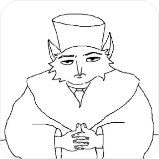 🫥 emoji Лис Крис Telegram sticker 22 of 22