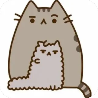 🫥 emoji Кот Пушин Telegram sticker 18 of 25