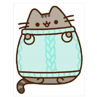 🫥 emoji Кот Пушин Telegram sticker 24 of 25
