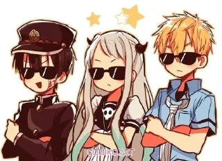 😎 emoji Ханако кун Telegram sticker 9 of 24