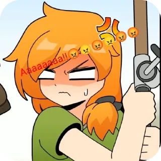 😡 emoji Silpaeja Minecraft сделал:@Zuecktop Telegram sticker 15 of 27