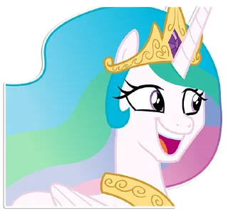 😃 emoji Princess Celestia Telegram sticker 17 of 30