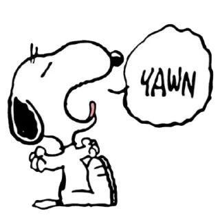 Sticker from snoopy