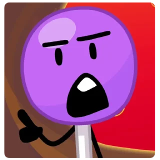 🍭 emoji BFDI - Lollipop! | @tavloi Telegram sticker 23 of 44