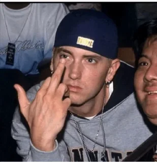 😏 emoji Eminem Fingers @stickersb2b Telegram sticker 20 of 27