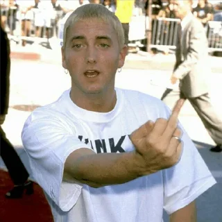🤠 emoji Eminem Fingers @stickersb2b Telegram sticker 7 of 27