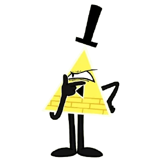 🤔 emoji Bill Cipher Telegram sticker 24 of 29