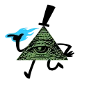 👁 emoji Bill Cipher Telegram sticker 14 of 21