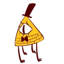 😔 emoji Bill Cipher Telegram sticker 8 of 21