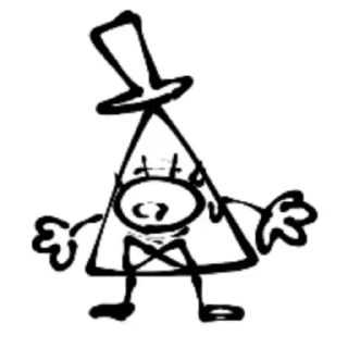 Sticker from Bill Cipher