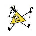 😌 emoji Bill Cipher Telegram sticker 17 of 21