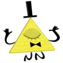 Sticker from Bill Cipher