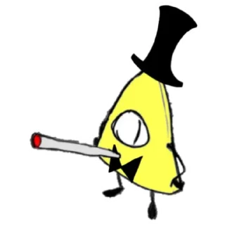 🚬 emoji Bill Cipher Telegram sticker 6 of 29