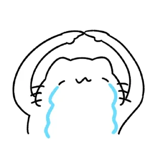 Sticker from Cat is crying @IMG2D
