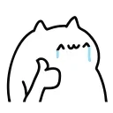 😭 emoji NOT A CAT @IMG2D Telegram sticker 4 of 25