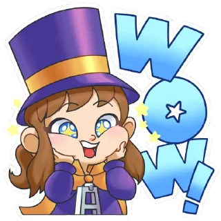 😱 emoji A Hat in Time Telegram sticker 6 of 48