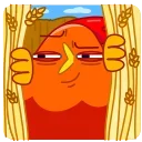 🤨 emoji Rooster Telegram sticker 15 of 27