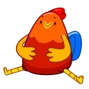😂 emoji Rooster Telegram sticker 1 of 27