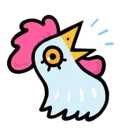 🐓 emoji Rooster Telegram sticker 18 of 37