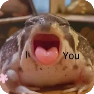 🫥 emoji Лягушка Telegram sticker 11 of 17