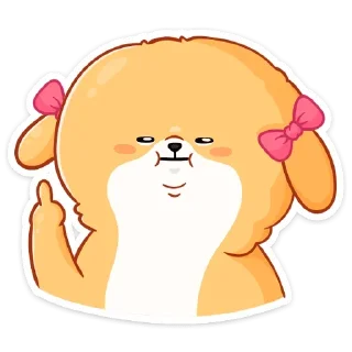 🖕 emoji Рыжий пудинг (@TgSticker) Telegram sticker 23 of 49