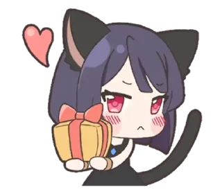 🎁 emoji ✧ neko ✦ | ➩ tg: @wexsavi 👀 Telegram sticker 11 of 24