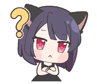 🤨 emoji ✧ neko ✦ | ➩ tg: @wexsavi 👀 Telegram sticker 16 of 24