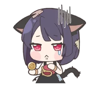 😰 emoji ✧ neko ✦ | ➩ tg: @wexsavi 👀 Telegram sticker 23 of 24