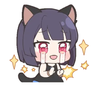 😍 emoji ✧ neko ✦ | ➩ tg: @wexsavi 👀 Telegram sticker 24 of 24