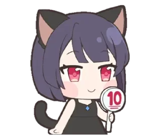 🔟 emoji ✧ neko ✦ | ➩ tg: @wexsavi 👀 Telegram sticker 7 of 24