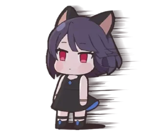 😶 emoji ✧ neko ✦ | ➩ tg: @wexsavi 👀 Telegram sticker 5 of 24