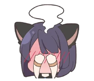 😳 emoji ✧ neko ✦ | ➩ tg: @wexsavi 👀 Telegram sticker 21 of 24